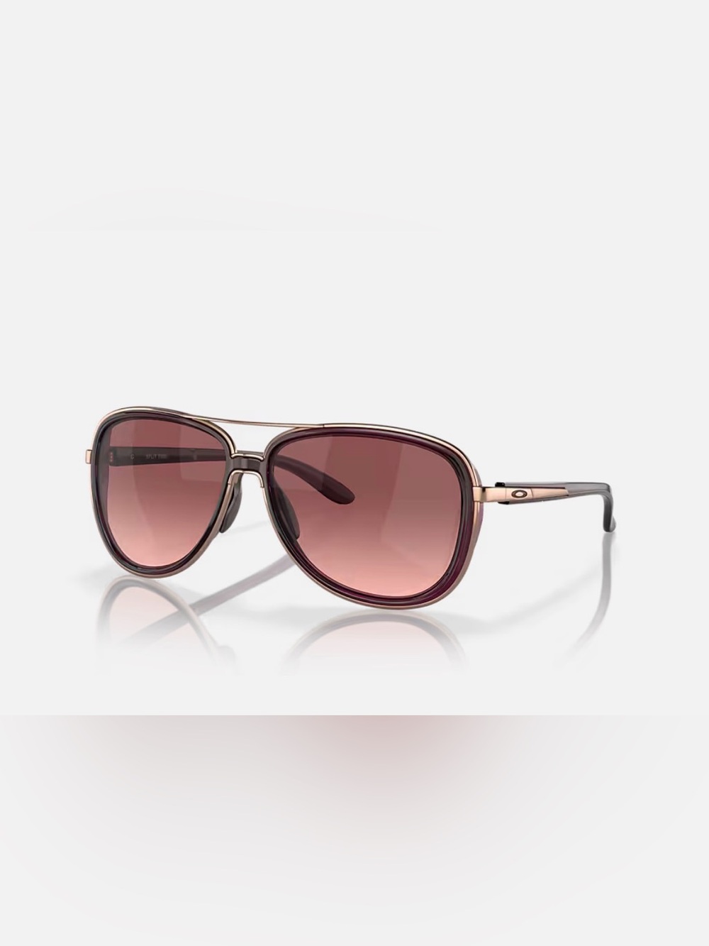 Oakley Women's Rose Gold Frame Sunglasses with Pink Gradient Lenses